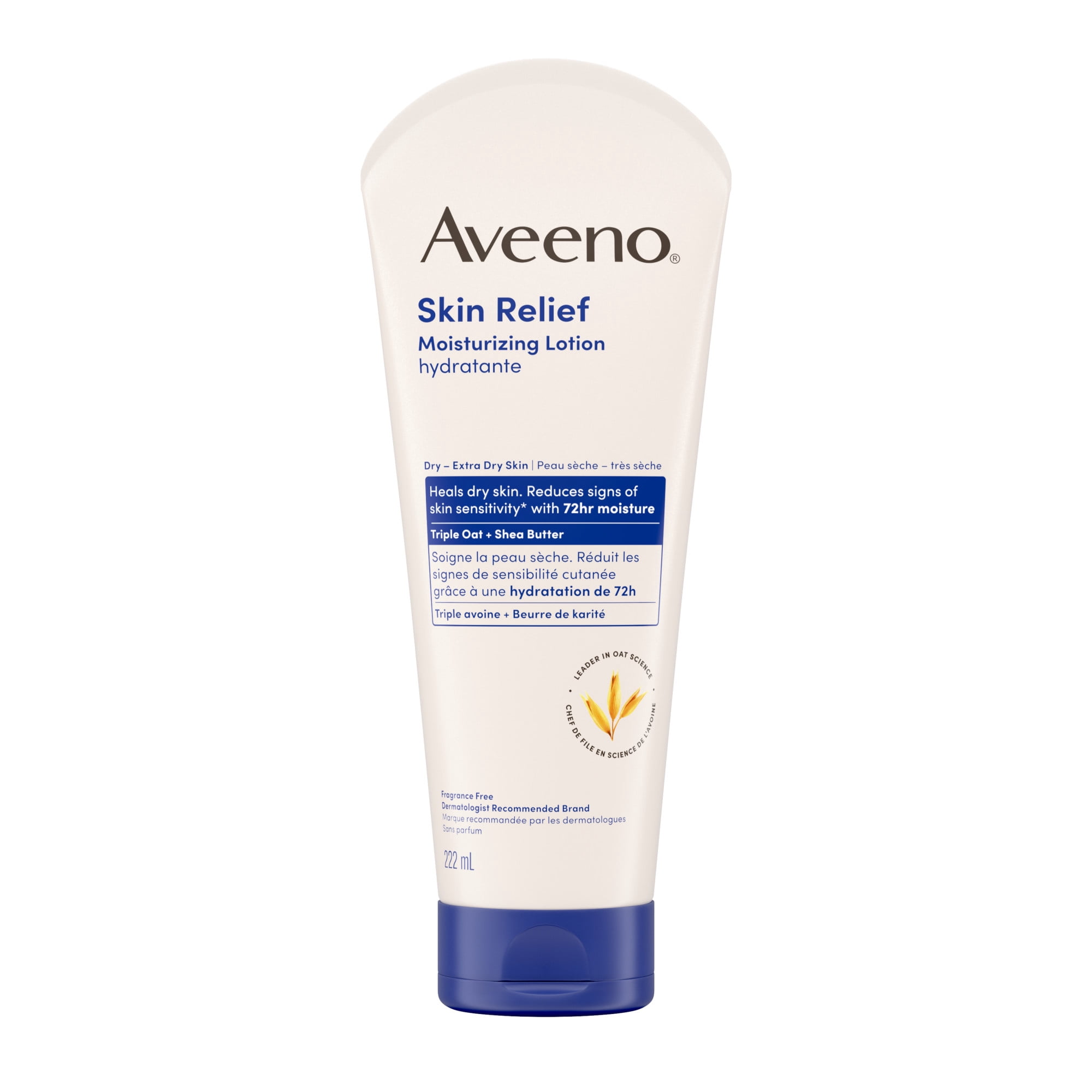 Aveeno Skin Relief Moisturizing Lotion, Shea Butter, Oat, Dry Skin Body Moisturizer, Fragrance Free