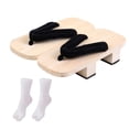 thumbnail image 2 of Japanese Wooden Clogs Comfort Shower Sandals Slippers for Daily Travel Beach 38, 2 of 8