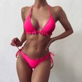 thumbnail image 2 of Womens Swimsuit One Piece Womens Sexy High Breast Contrast Gradient Split Bikini Set Piece Swimsuit, 2 of 6