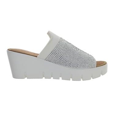 Bernie Mev Women's Venti Crystal Wedge Heel Sandal