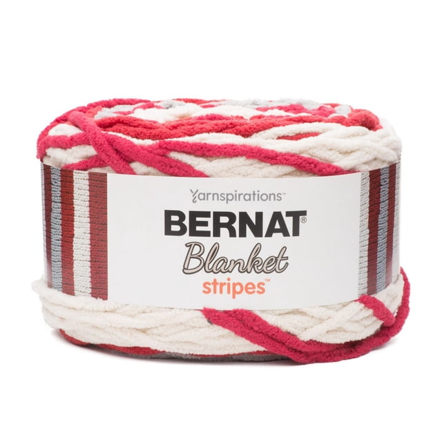 Bernat® Blanket Stripes™ Yarn, Polyester #6 Super Bulky, 10.5oz/300g, 220 Yards