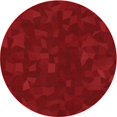 thumbnail image 1 of Ahgly Company Tapis d'Intérieur Lavables en Machine, Ronds Transitionnels Rouge Cramoisi, Ronds de 3', 1 of 7