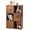 Rustic Brown, variant on Costway 6-Cube Bookcase Storage Organizer with 3 Open Cubes 3 Drawers for Home Office White