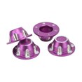 thumbnail image 3 of Wheel Hubcaps, Aluminum Alloy Stable Performance Wheel Hub Cover  For 1/6 RC Car Purple, 3 of 8