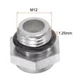 thumbnail image 3 of Unique Bargains M12x1.25mm Male Threaded Aluminum Air Compressor Oil Level Gauge Sight Glass 5Packs, 3 of 5