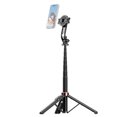 thumbnail image 1 of Graflsoa Trépied Perche à Selfie Compact 130 cm Extensible avec Support Magnétique pour Téléphone, Télécommande Bluetooth, Support à Vis 1/4 Pouces, Léger et Portable pour Téléphones Intelligents et Appareils Photo, 1 of 6