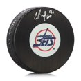 thumbnail image 1 of Cole Perfetti Rondelle Logo Rétro des Jets de Winnipeg Signée, 1 of 1