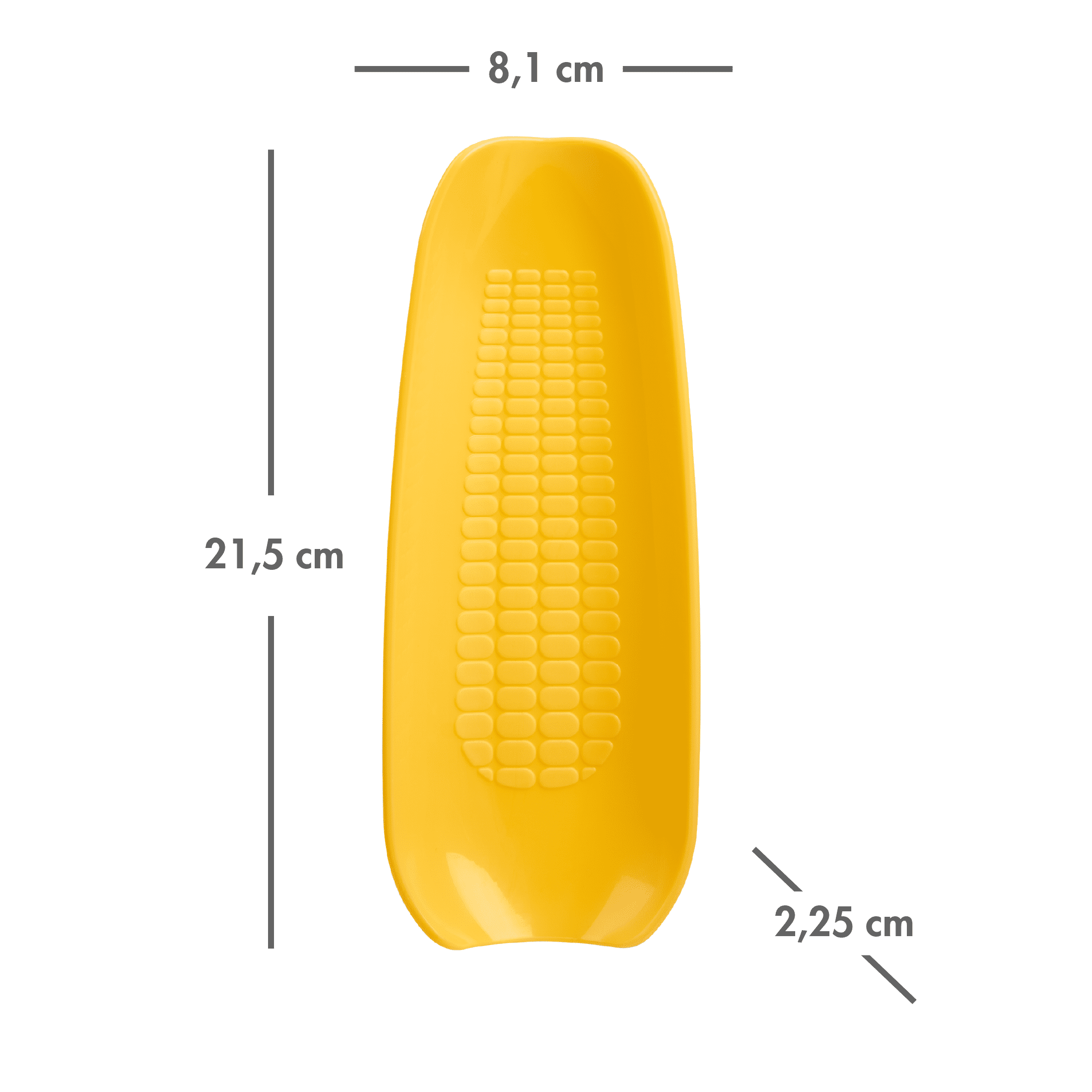 Ensemble de 2 assiettes en forme de maïs – Pratiques et sécuritaires, jaune