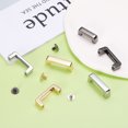 thumbnail image 4 of 4Pcs Metal D-Ring Connector Buckles, Alloy Right Angle Arch Bridge D-Ring Buckles with Screws (Grey, 1.1x0.2Inch), 4 of 6
