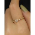 thumbnail image 3 of Bague en Argent Sterling 925 de Style Japonais de Luxe, Forme Carrée de Princesse, Bague Exquise pour Femme, 3 of 5