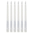 thumbnail image 1 of Shisuyan Bougies Coniques pour Femmes et Familles Blanches 6 Pcs 10.8X0.8X0.8In, 1 of 8