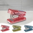 thumbnail image 1 of Sentmoon Stapler Portable Transparent Mini Stapler For Students And Office Use Small Lightweight Handheld Stapler With Ergonomic Grip And Metal Mechanism for Office Use, 1 of 9