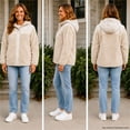 thumbnail image 3 of Veste en molleton à poils longs Reebok pour femmes, tailles XS à XXL, 3 of 3