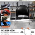 thumbnail image 2 of KFFKFF Paint Stand, Adjustable 5-7 ft, Holds 66 lbs, Auto Repair Shop & Garage Drying Rack, 8 Hook System, 4 Movable Wheels, Ideal for Painting Tasks, 2 of 9