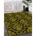 thumbnail image 3 of Ahgly Company Machine Washable Indoor Rectangle Transitional Dark Yellow Green Area Rugs, 8' x 12', 3 of 7