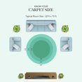 thumbnail image 5 of Aizza Trends Hand Made Hand Braided Pure Cotton Round Floor Area Rug, Floor Carpet Rug, 5 of 5