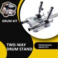 thumbnail image 3 of Double Tom-tom Holder Drum Set Dual Bracket Zinc Alloy Clamp Stand Bracket Replacement DIY Drummer Musical Instruments Repairing Mount Support Accessory, 3 of 9