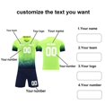 thumbnail image 4 of Custom Football Kit Set for Adult and Child, Name Number Team Logo DIY Family Match Personalized Jersey Shirt Shorts Set, Dad and Son Matching Outfits Green XS, 4 of 6