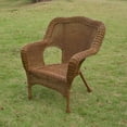thumbnail image 4 of International Caravan Monaco Chaise de Patio en Résine Couleur Pacane (Ensemble de 2), 4 of 5