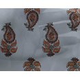 thumbnail image 4 of oneOone Georgette Viscose Fabric Leaves & Paisley Block Fabric Prints By Yard 42 Inch Wide, 4 of 4