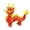A, variante sur Huanglei 2024 Nouvelle Année Poupée en Satin Dragon Chinois Poupée Dragon Jouet en Peluche Poupée Décoration pour la Maison Poupée Dragon du Zodiaque Cadeau
