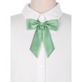thumbnail image 4 of INSPIRE CHIC Women's Bow Ties Solid Color Western Ribbon Pre-Tied Bowties Mint Green One Size, 4 of 6