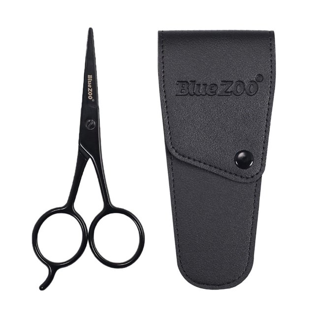 Stainless Steel Men Facial Hair Scissors, Ear & Nose and Eyebrow Scissors, Beard