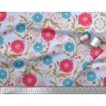 thumbnail image 2 of Soimoi polyester Crepe Fabric Leaves & Floral Artistic Decor Fabric Printed Yard 52 Inch Wide, 2 of 5