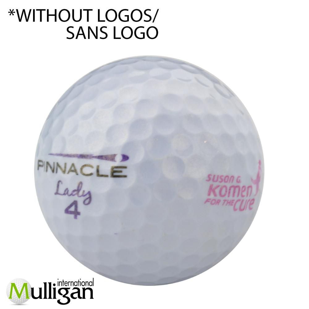 Mulligan - 48 balles de golf récupérées Pinnacle Lady 5A Pristine, Mauve