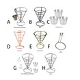 thumbnail image 4 of French Fries Strainer Basket Potato Fried Food Container Metal Birthday Party Tableware Snack Cone-Shaped Cooking Tools Shop Kitchen Wedding Birthday Type 6, 4 of 9