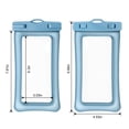 thumbnail image 3 of Floating Waterproof Phone Case Universal Waterproof Phone Pouch Ipx8 Waterproof Phone Case for Beach Underwater Cellphone Dry Bag with Lanyard Fits All Phones Up to 7.2In, 3 of 9