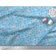 thumbnail image 3 of Soimoi Velvet Fabric Tree,Crab & Fish Ocean Print Fabric by The Yard 58 Inch Wide, 3 of 3
