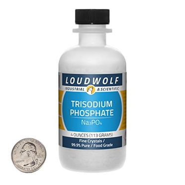 Phosphate Trisodique / Bouteille de 4 Onces / Qualité Alimentaire Pure à 99,9 % / Cristaux Fins / É.-U.