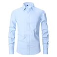 thumbnail image 1 of TIMIFIS Chemises Habillées pour Hommes à Manches Longues Chemise Formelle Chemise Décontractée à Boutons Chemise Blouse à Col Rabattu Régulier, 1 of 2