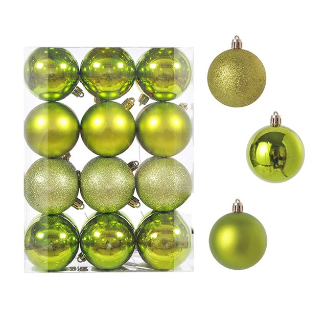 TIMIFIS 1.18 Inch Christmas Ball Tree Ornaments 24Pcs Christmas Tree Decorations Set Shatterproof Christmas Ornaments Balls with Hanging Loop for Xmas Holiday Party
