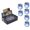 Thinksgiving Blue, variant on Cyber&Monday Deals Iumwxz Exquisite LED Acrylic Electronic Candle Light Christmas Night Light 6 Pcs Optional Multi Color Friendly And Energy Saving The Choice For Home Decoration Xmas Savings!