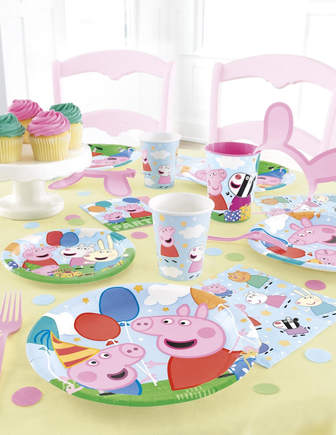 4 feuilles d'autocollants Peppa Pig