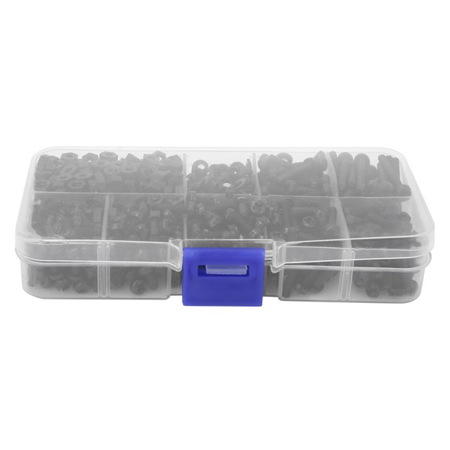 800Pcs Nylon Washer, M3 Male Female Nylon Screw Nut Spacer Standoff Combination Assortment Kit, Fastening Standoffs