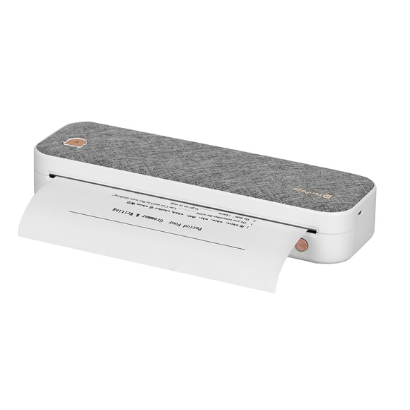 PeriPage A4 Paper Printer Direct Thermal Transfer Wirless Printer Mobile 210mm Mini Mobile Photo Printer USB BT Connection with 1 Roll Thermal Paper Support 2''/3''/4'' Paper Width Printin