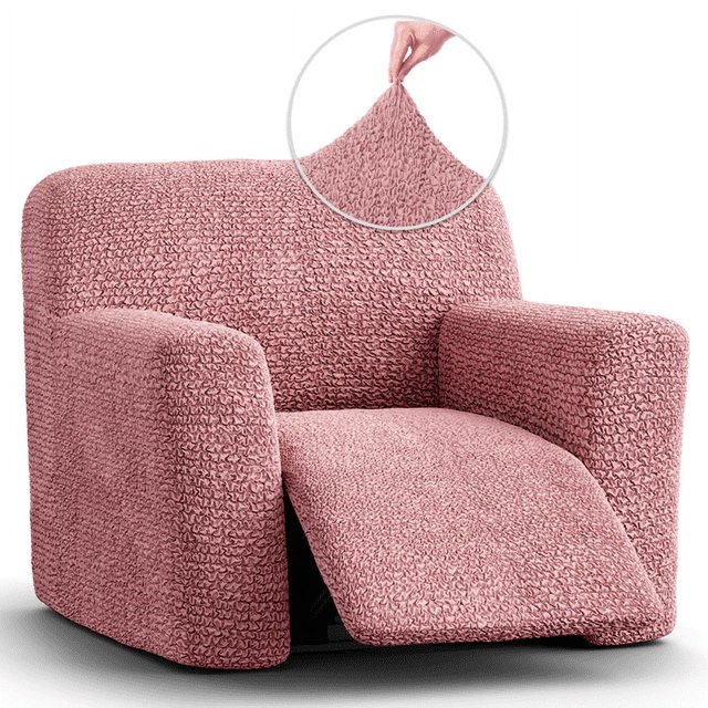 CHOK 2024 Housse pour Causeuse Inclinable - Gris Pâle Uni - Housse pour Fauteuil Inclinable 2 Places