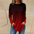 thumbnail image 1 of Birdeem Blouses d'Automne à Col Rond pour Femmes, Mode Smockée, Manches Longues, 1 of 1