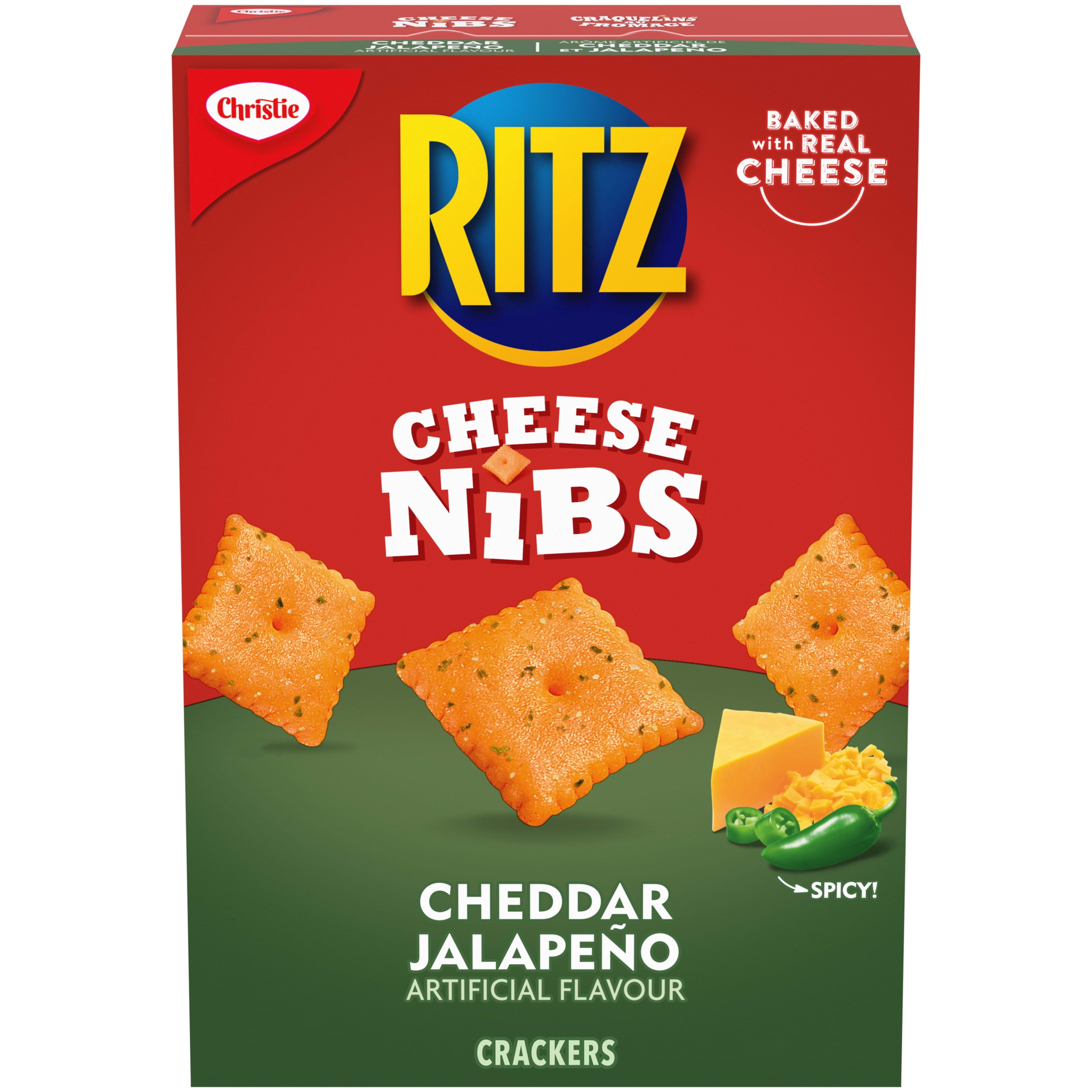 Ritz, Craquelins au fromage au cheddar et au jalapeno, craquelins pour collation