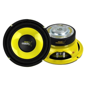 Pyle PLG64 6,5 Pouces 300 Watts Subwoofer de Voiture Mi-Basse/midrange Haut-Parleurs Sub Power (2)