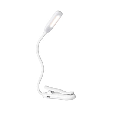 Yeacher Lampe de Lecture à Pince pour Livres, 7 DEL avec 3 Niveaux de Luminosité, Rechargeable par USB, Lampe de Protection des Yeux avec Indicateur d'Alimentation, Parfaite pour les Livres et les Enfants