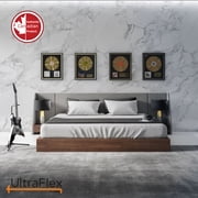 UltraFlex OASIS- 12” Hybrid Orthopedic Eurotop, Premium High Density CertiPUR-US® Certified Foam Encased, Pressure Relieving and Hdcoil Pocketed, Eco-Friendly Mattress (Made in Canada)