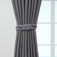 thumbnail image 4 of 2Pcs Curtain Tieback Rustproof No Drilling Cotton Rope Hand Woven Curtain Buckle Clip for Home, 4 of 7
