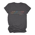 thumbnail image 2 of Pompotops T-Shirt Décontracté à Manches Courtes pour Femmes avec Imprimé Lettre, 2 of 5