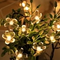 thumbnail image 4 of Kadlawus Solar Flower String Lights for Outdoor, 20 LED Solar Powered String Lights, Waterproof Plastic Fairy Lights for Garden, Fence, Patio, Yard, Christmas Tree, 4 of 7