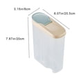thumbnail image 3 of Lksixu Airtight Cereal Storage Container Clear 2L Airtight Kitchen Food Storage Container With Lids And Compartments For Grain Flour Rice Nut Snacks Storage Bins Organizers and Storage, 3 of 6