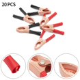 thumbnail image 1 of 30A Car for Alligator Clips Battery Clamps Crocodile Clip Aligator Clips 70mm, 1 of 7